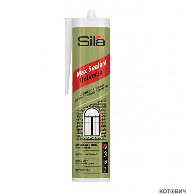 Герметик силиконовый универсальный белый Sila PRO Max Sealant 280 мл