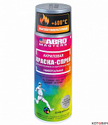 Краска-спрей высокотемпературная 201 (алюминиевая) ABRO MASTERS