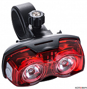 Фонарь вело LED 2*0.5W LED5845 с креплением СПУТНИК