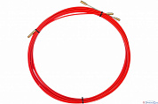 Протяжка стеклопруток кабельная d-3,5мм L=10м, красная REXANT