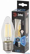 Лампа  E27  F-LED  Свеча    5W  4000K  В35  CL  400Lm  220V ЭРА