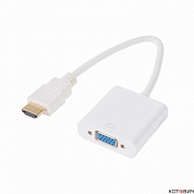 Переходник штекер HDMI - гнездо VGA, провод  REXANT