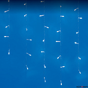 Гирлянда LED, бахрома,IP44, бел, 6,0мх0,7м, 300LED, прозр.пр. ULD-B6007-300/DTA W UNIEL 