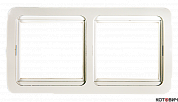 Рамка 2п горизонтальная белый 2302H CLASSICO IN HOME