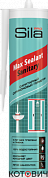 Герметик силиконовый санитарный белый Sila PRO Max Sealant Sanitary 280мл