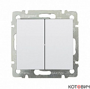 Выключатель механизм 2кл белый  VALENA 774405