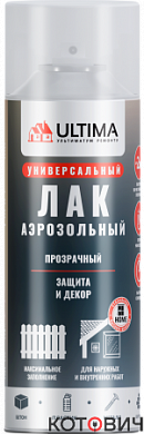 Лак-спрей ULTIMA (матовый), 520мл