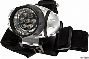 Фонарь налобный LED H7LED 7*LED 3*AAA(R03) батарейки в комплекте  КОСМОС