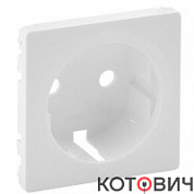 Панель лицевая для розетки 1п с/з белый Valena Life Leg 755200