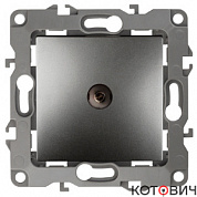 Розетка механизм 1п TV графит Эра