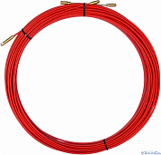 Протяжка стеклопруток кабельная d-3,5мм L=20м, красная REXANT