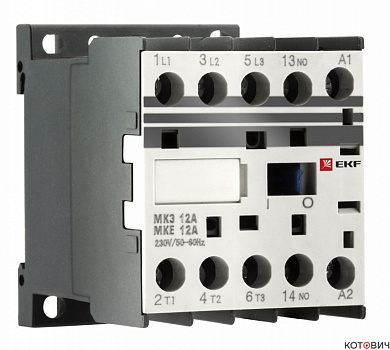 Миниконтактор МКЭ 12А 230В 1NO EKF PROxima