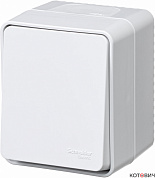 Выключатель 1кл о/у белый IP54 AtlasDesign Profi54 ATN540111