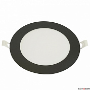 Светильник LED встр кругл  9W 4000K d145(135)мм 720Lm, черный, AL500 с драйвером в комплекте Feron