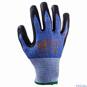 Перчатки защитные промышленные от порезов (5класс) Цвет -  синий, размер L (JetaPro)