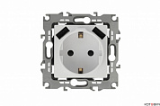 Розетка механизм 1п с/з белый с защитными шторками USB 2 гнезда Эра