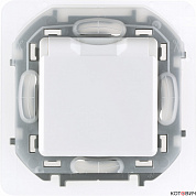 Розетка механизм 1п с/з белый с защитными шторками и крышкой IP44 INSPIRIA