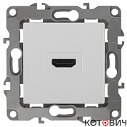Розетка механизм 1п HDMI белый Эра 
