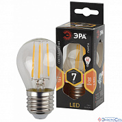 Лампа  E27  F-LED  Шар    7W  2700К  Р45  CL  730Lm  220V  ЭРА