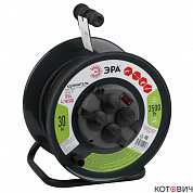 Удл. на мет.кат. 4гн 30м с/з с предохр.КГ 3*1,5  RMx-4es-3x1.5-30m-IP44(KG) ЭРА
