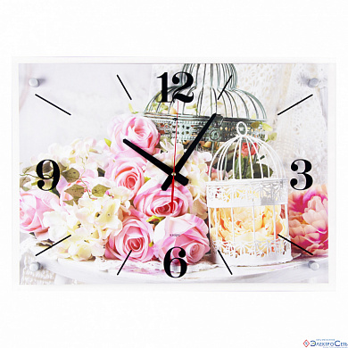 Часы настенные Розовые розы 4056-007