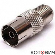 Переходник гнездо F- гнездо TV