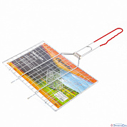 Решетка-гриль 220х340 мм, хромированная, PVC рукоятка Sparta