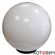 Шар пластик Ø250мм SPU 250B-LH-OP молочный/корпус черный Е27 