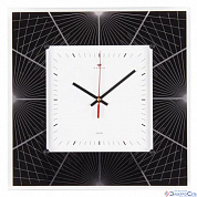 Часы настенные квадрат 35х35см, корпус белый "Геометрия 1" "Рубин"