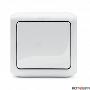 Переключатель 1кл белый проходной IP44 Quteo 782304