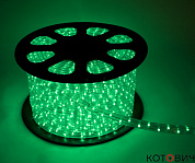 Дюралайт зеленый на свет-х 17*11мм 3жилы 60LED на 1м
