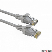 Патч корд U/UTP неэкранированный 1,5 м, категория 5e серый PC-1.5U-A ЭРА Simple 