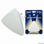 Светильник ночник LED DTL-320 треуг бел, фотосенсор UNIEL