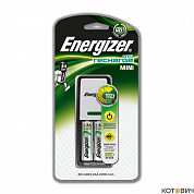 Зарядное устройство Charger Mini + 2 NH15/AA 2000 mAh Energizer (701301)