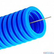 Труба гофр полипропилен ПП Ø16 НГ синяя легкая Промрукав  (100)
