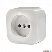 Розетка 1п б/з белый IP20 Quteo 782210