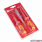 Набор диэлектрических отверток  3 предмет., НИО-03 EKF Master 