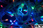 Гирлянда LED,  нить, IP67, мульт, 10м,контр,белый.пр,120LED ULD-S1000-120/DWA MULTI UNIEL