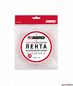 Лента двухсторонняя на вспененной PE основе белая Премиум (08 мм х 5 м) ABRO