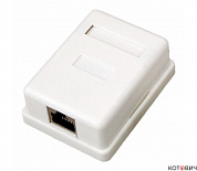 Рoзетка комп. внешняя, 1-порт RJ-45 (8P8C), UTP неэкран., кат. 5e Rexant