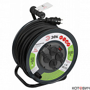 Удл. на мет.кат. 4гн 50м с/з КГ 3*2,5, с выкл. RMx-4es-3x2.5-50m-IP44(KG) ЭРА