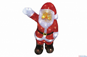 Акриловая LED фигура "Санта Клаус приветствует" 30 см, 40 LED, IP65 пониж трансф в компл, NEON-NIGHT