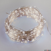 Гирлянда LED,  нить, IP44, белый,50м"Роса" пульт ДУ(в/к) прозр.пр,500LEDULD-S5000-500/DTA/RCWDEW 