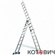 Лестница-стремянка 3 секц. 3х12 алюм. 3,38*5,6*7,86м