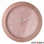 Часы настенные 3125-007 корпус розовый d31см Классика Рубин