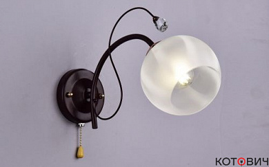 Бра настенное 1*E27 60W  РС22540 BRN+FG/1W Вокал
