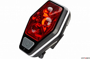Фонарь вело LED KOC401B задний 4RED 2xAAA ABS-пл/держатель-крепление зажим на корпусе Космос