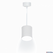Подвес 1*GU10 40W 59982 1 цилиндр, провод 1м, 80*100мм алюминий, белый Arton Ritter