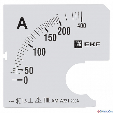 Шкала сменная для A721 200/5А-1,5 EKF