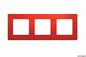 Рамка 3п красный Etika